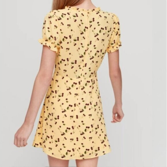 Aritzia Sunday Best Cher Yellow/Iris Bing Dress Size 6 - Picture 2 of 8